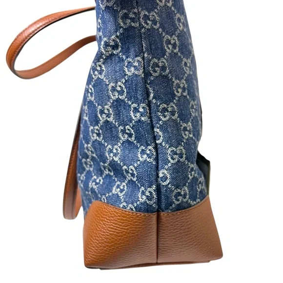 🪩🌸GIVEAWAY🌸🪩 ‼️READ ENTIRE LISTING‼️NWT Gucci Ophidia GG Denim Tote W/$2,250 - Picture 14 of 16